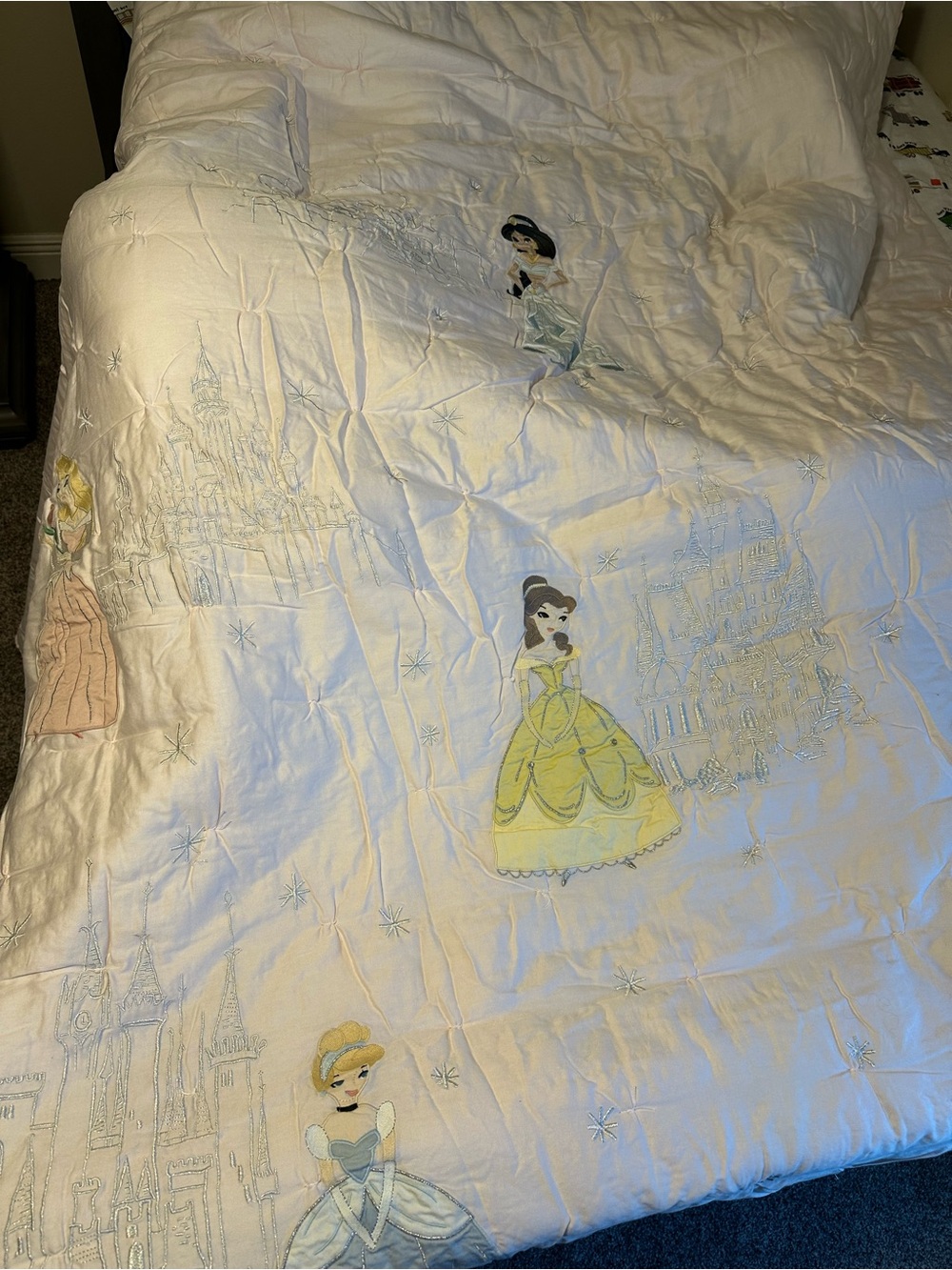 Pottery Barn Kids Pink Princess Castle Comforter - Picture 3 of 3